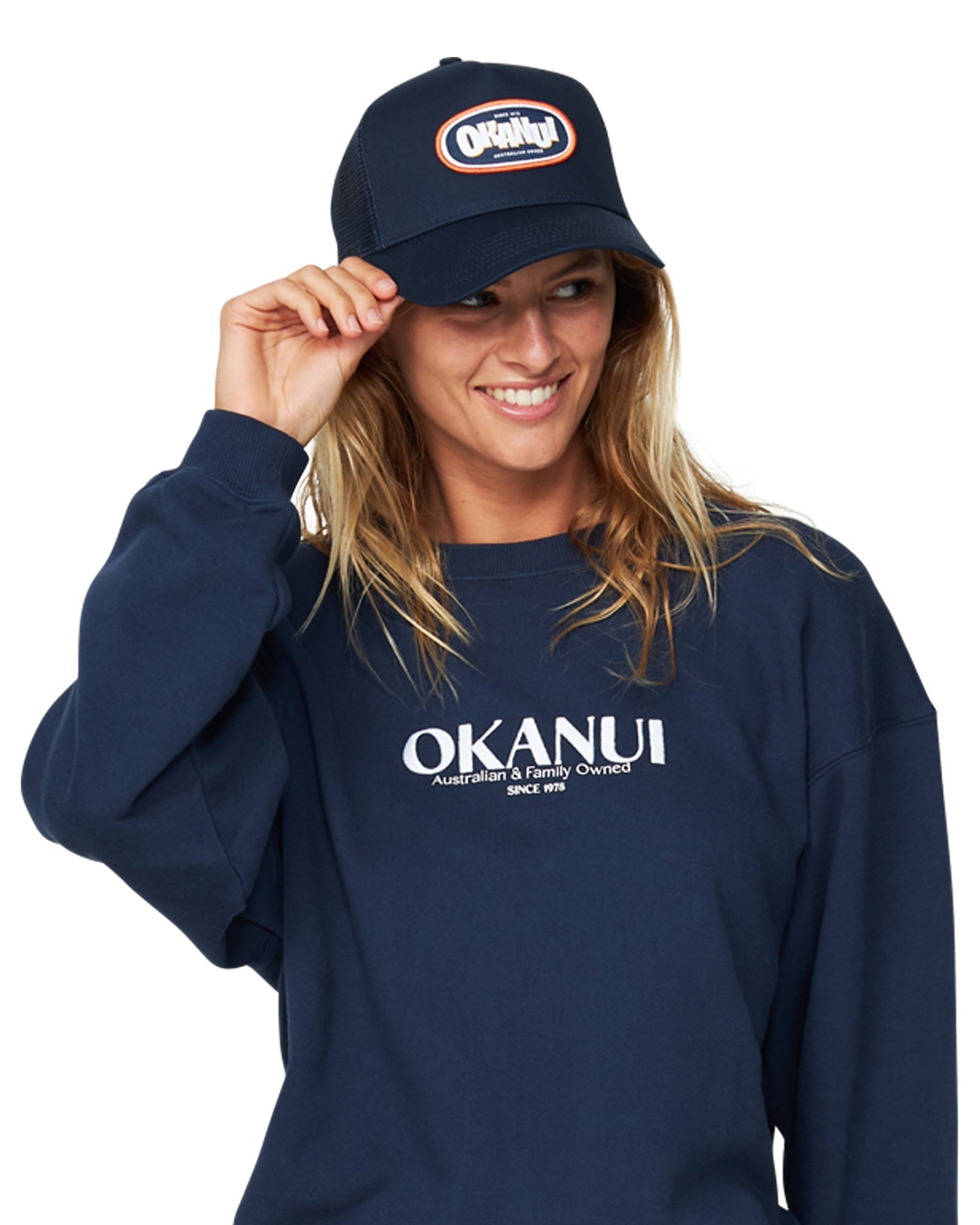 Adult - Cap - Badger Trucker Cap - Navy