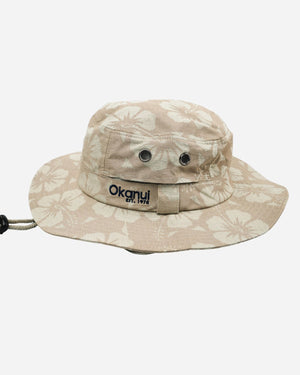 Mens Classic Boonie Hat - Hibiscus Stone