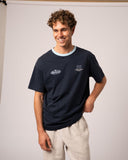 Mens  Lookback Boxy T'Shirt - Washed Navy