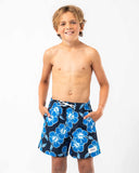 Boys Way Back When Swim Short - Navy Sea White