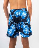 Boys Way Back When Swim Short - Navy Sea White
