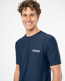 Mens Allday Rashie Short Sleeve - Navy
