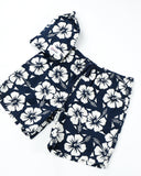 Mens Sleep Short  - Hibiscus Navy