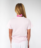 Girls College Hibiscus T'Shirt - Washed Lilac