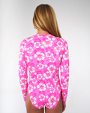 Girls Long Sleeve Suit - Pop Pink