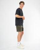 Mens Staple Boxy T'Shirt - Washed Black