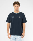 Mens  Lookback Boxy T'Shirt - Washed Navy
