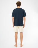 Mens Stitched Boxy T'Shirt - Navy
