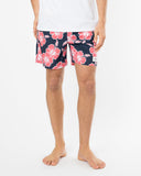 Way Back When Swim Short  - Stretch - Navy Pink White