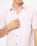Mens Weekend Terry Shirt - Hibiscus Pale Pink