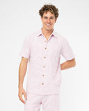 Mens Weekend Terry Shirt - Hibiscus Pale Pink