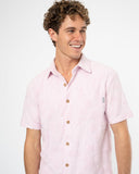 Mens Weekend Terry Shirt - Hibiscus Pale Pink