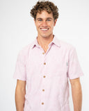 Mens Weekend Terry Shirt - Hibiscus Pale Pink