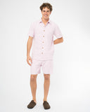 Mens Weekend Terry Shirt - Hibiscus Pale Pink
