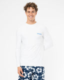 Mens Allday Rashie Long Sleeve - White