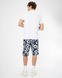 Mens Classic Long Short - Hibiscus Navy