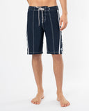 Mens Longline Boardrider Boardshort - Navy White
