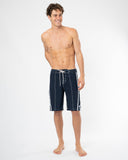 Mens Longline Boardrider Boardshort - Navy White
