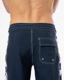 Mens Longline Boardrider Boardshort - Navy White