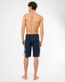 Mens Longline Boardrider Boardshort - Navy White
