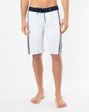 Mens Longline Boardrider Boardshort - White Navy