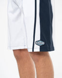 Mens Longline Boardrider Boardshort - White Navy