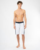 Mens Longline Boardrider Boardshort - White Navy