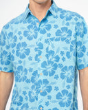 Mens Paradise SS Shirt - Malibu Mist