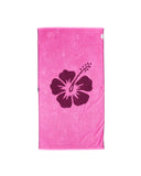 Hibiscus Beach Towel - Berry Lilac