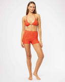 Active Swim Short - Flame Hibiscus