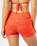 Active Swim Short - Flame Hibiscus