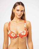 Balconette Bikini Top - Lemon Flame