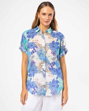 Dahlia SS Shirt - Malibu Fields