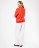 Common Knit Sweater - Flame Lemon