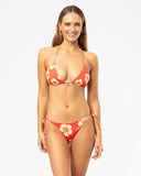 Poseidon Reversible Tie Side Bikini Bottom - Lemon Flame