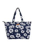 Bag - Classic Beach Bag - Hibiscus Navy