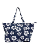 Bag - Classic Beach Bag - Hibiscus Navy