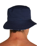 Adult - Reversible Bucket Hat - Hibiscus - Navy/White